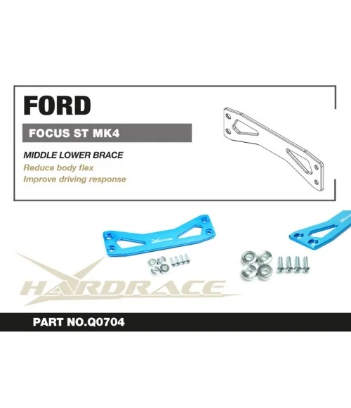 Hardrace Q0704 Middle Lower Brace Ford Focus - 