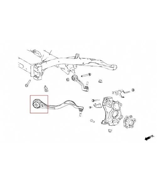 Hardrace Q0706 Fornt Lower-front Arm Bushing Bmw Z4, Toyota Supra - 
