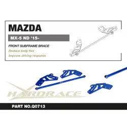Hardrace Q0713 Front Subframe Brace Mazda MX-5 Miata - 