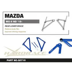 Hardrace Q0716 Rear Lower Brace Mazda MX-5 Miata - 