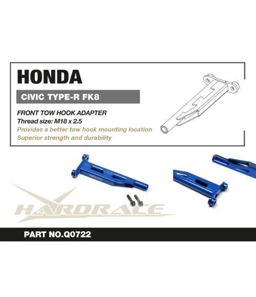 Hardrace Q0722 Front Tow Hook Adapter - 