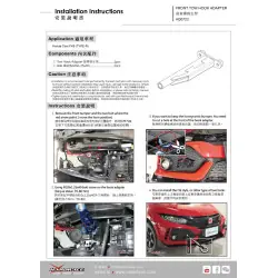 Adattatore gancio traino anteriore Hardrace Q0722 - 