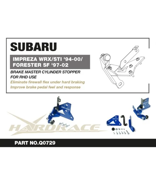 Hardrace Q0729 Brake Master Cylinder Stopper Subaru Forester, Impreza, Legacy/outback - 