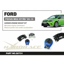 Hardrace Q0731 Harden Engine Mount Set Ford Focus - 