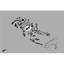 Hardrace Q0731 Set supporto motore indurito Ford Focus - 