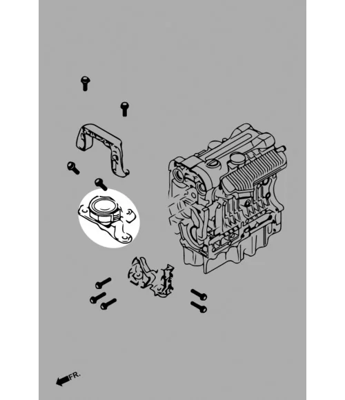 Hardrace Q0731 Set supporto motore indurito Ford Focus - 