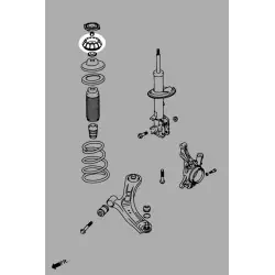 Hardrace Q0732 Front Reinforced Strut Mount Suzuki SX4, Swift, Vitara - 