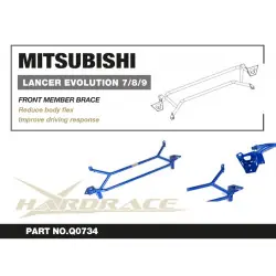 Hardrace Q0734 Front Member Brace Mitsubishi Lancer evolution - 
