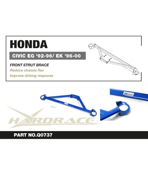 Hardrace Q0737 Front Strut Brace - 