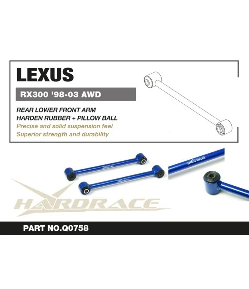 Hardrace Q0758 Rear Lateral Front Arm Lexus RX - 