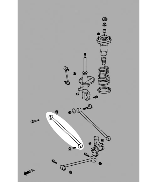 Hardrace Q0758 Rear Lateral Front Arm Lexus RX - 