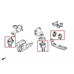 Hardrace 6612-S Supporti motore e trasmissione Honda S2000 (Street Version) - 