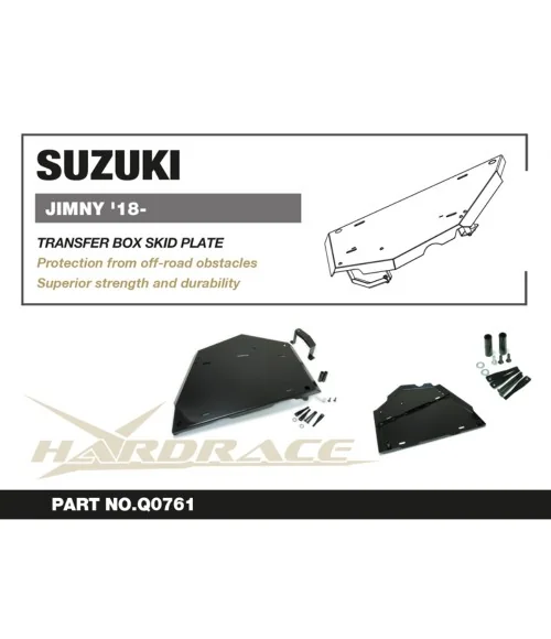 Hardrace Q0761 Transfer Box Skid Plate Suzuki Jimny - 