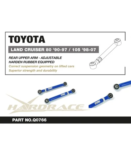Hardrace Q0766 Rear Upper Arm - Adjustable Lexus LX, Toyota Land cruiser - 