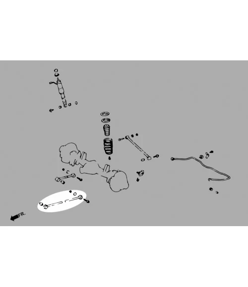 Braccio inferiore posteriore Hardrace Q0767 - Regolabile Lexus LX, Toyota Land Cruiser - 