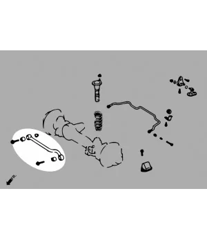 Hardrace Q0768 Front Panhard Rod Toyota Land cruiser - 