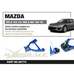 Kit di campanatura anteriore superiore Hardrace Q0774 Mazda MX-5 Miata, RX-8 - 