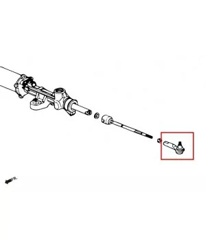 Hardrace 6441 Rc Tie Rod End Set Honda S2000 - 