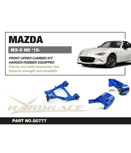 Hardrace Q0777 Front Upper Camber Arm Mazda MX-5 Miata - 