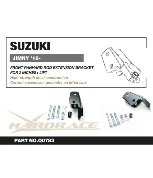 Hardrace Q0783 Staffa di estensione asta Panhard anteriore Suzuki Jimny - 