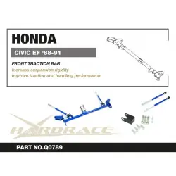 Hardrace Q0789 Front Traction Bar Honda Civic, CRX - 
