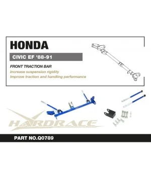 Hardrace Q0789 Front Traction Bar Honda Civic, CRX - 