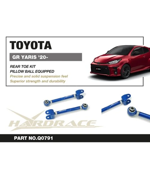Hardrace Q0791 Rear Toe Kit Toyota Yaris - 