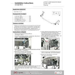 Hardrace Q0798 Supporto radiatore anteriore inferiore Suzuki Vitara - 