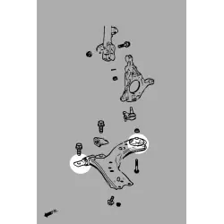 Boccola braccio inferiore anteriore Hardrace Q0799 Lexus ES, Toyota Camry, RAV4, Sienna - 