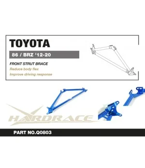Hardrace Q0803 Front Strut Brace Scion FR-S, Subaru BRZ, Toyota 86 - 