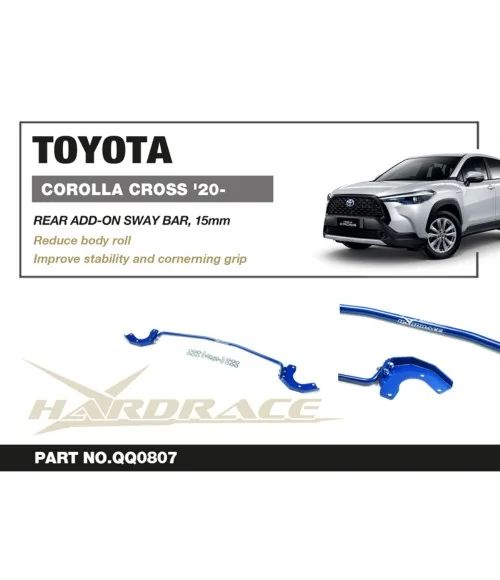 Hardrace Q0807 Rear Add-on Sway Bar Toyota Corolla cross - 