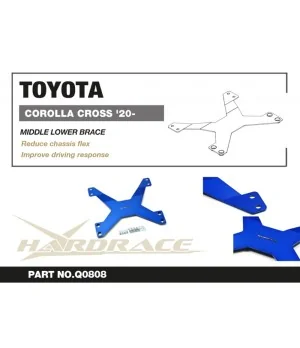 Hardrace Q0808 Middle Lower Brace Toyota Corolla cross - 