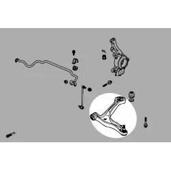 Hardrace Q0811 Braccio inferiore anteriore Honda. Odyssey jdm - 