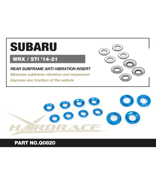 Hardrace Q0820 Rear Subframe Anti-vibration Insert Subaru WRX - 