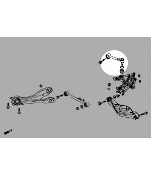 Kit camber posteriore superiore Hardrace Q0827 Honda. Odyssey usdm - 