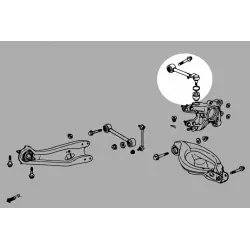 Hardrace Q0828 Rear Upper Camber Kit Honda. Pilot - 