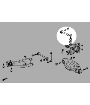 Hardrace Q0828 Rear Upper Camber Kit Honda. Pilot - 