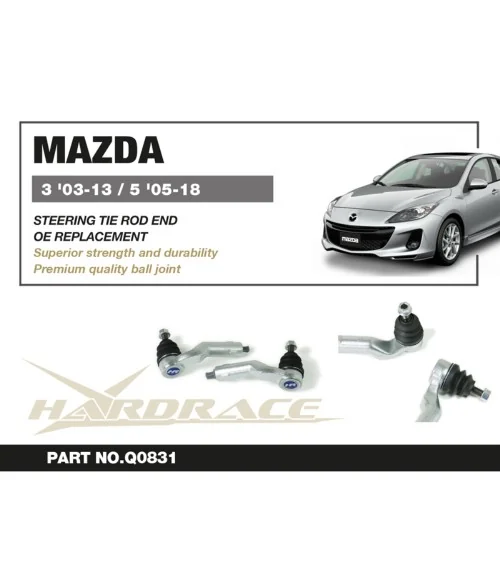 Hardrace Q0831 Tie Rod End Mazda 3, 5 - 