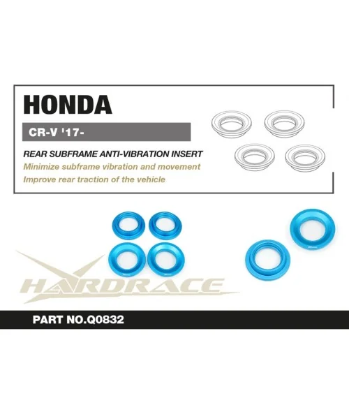Hardrace Q0832 Inserto antivibrante per telaio ausiliario posteriore Honda CR-V - 