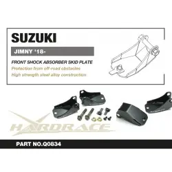 Hardrace Q0834 Front Shock Absorber Skid Plate Suzuki Jimny - 