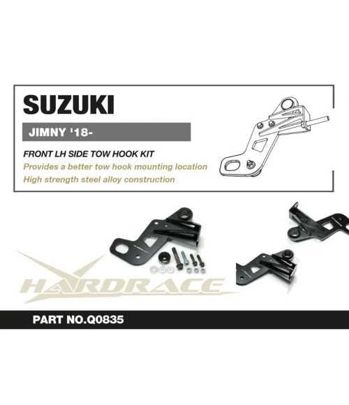 Hardrace Q0835 Front Tow Hook Kit - 
