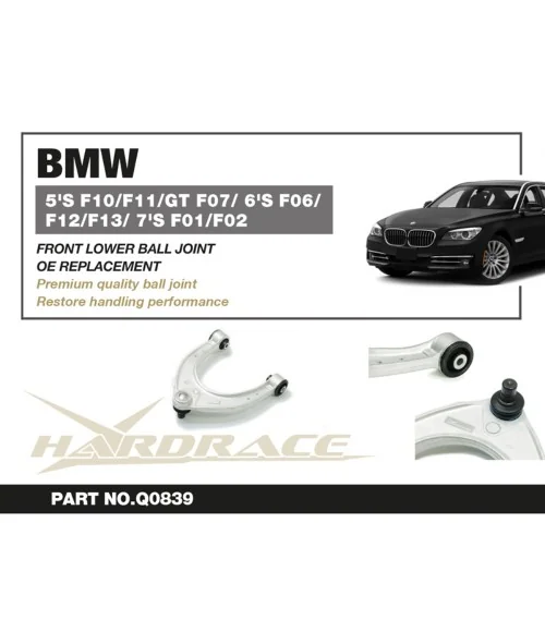 Hardrace Q0839 Braccio superiore anteriore Bmw Serie 5, Serie 6, Serie 7 - 