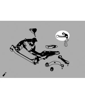 Hardrace Q0839 Front Upper Arm Bmw 5 Series, 6 Series, 7 Series - 