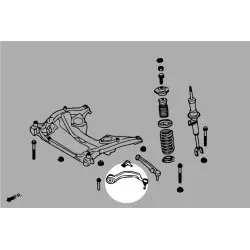 Hardrace Q0840 Anteriore Inferiore - Braccio Anteriore Bmw Serie 5, Serie 7 - 