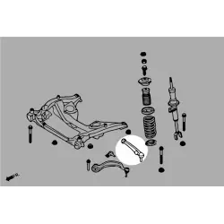 Hardrace Q0841 Front Lower - Rear Arm Bmw 5 Series, 7 Series - 