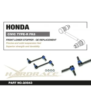 Hardrace Q0843 Front Lower Stopper Link Honda Civic - 
