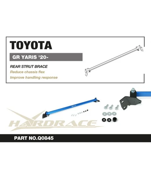 Hardrace Q0845 Rear Strut Brace Toyota Yaris / vitz - 