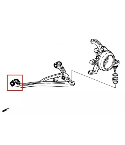 Hardrace 6873 Set Boccole braccio inferiore posteriore Honda S2000 - 