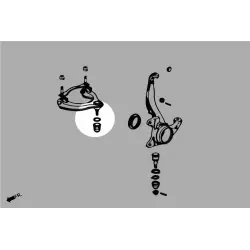 Hardrace Q0847 Front Upper Ball Joint Honda CR-V, Honda. Odyssey jdm - 