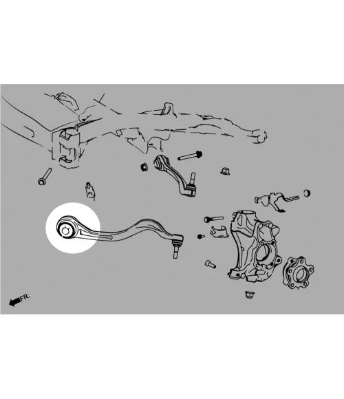 Boccola braccio anteriore inferiore anteriore Hardrace Q0848 Bmw Z4, Toyota Supra - 
